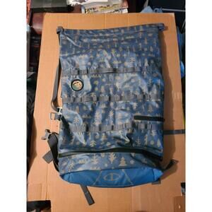 poler camp vibes Roll Top Backpack - Large 27"×19" Camouflage Design